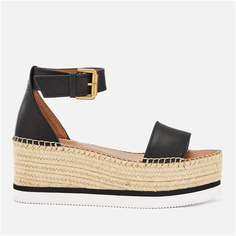 see by chloe espadrilles black|chloe denim espadrille.